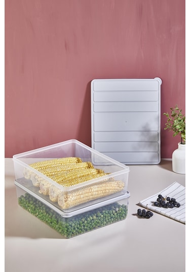 Selka Nora 2 Adet 4 Lt. Saklama Kabı Mürdüm