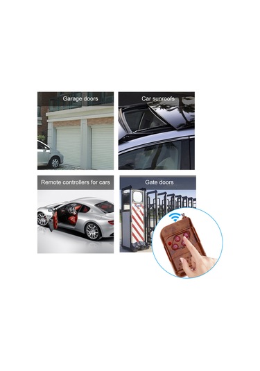 Springsun Ak02 433mhz Akıllı Kopyalama Kumanda, 4 Tuşlu, 1527/2260 Kod Desteği, Elektrikli Pencereler/kapılar İçin, 50-100m Mesafe, 12v Pil Dahil