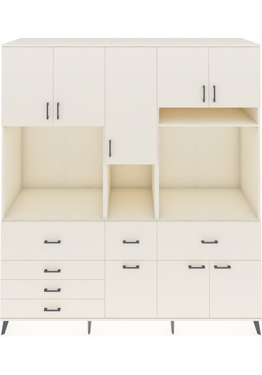 Kronos Dolap 10 Raflı 6 Çekmeceli 8 Kapaklı 220x59x243 Aytaşı-aytaşı/aytaşı Aytası/aytası