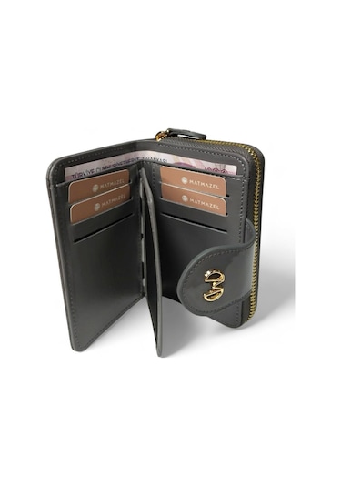 13x9x3 -matmazel Kadın Cüzdan-203210405 Gri