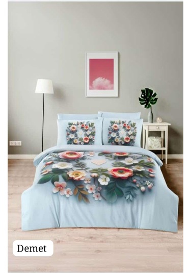 Örtüm Çift Kişilik Uyku Seti Mavi