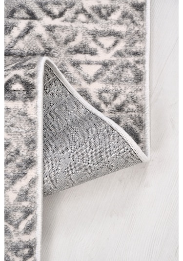 Notteo Modern Halı Yumuşak Dokulu, Dokuma Tabanlı, 7 Mm İnce Form, Dayanıklı Gri 1