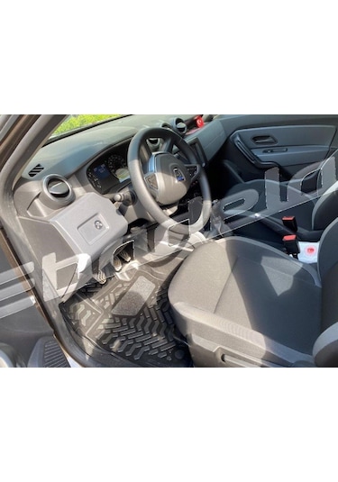 Duster Havuzlu Ithal 5D Paspas Kokusuz Kaucuk Sıyah Tam Uy...