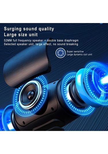 Tsn-1 Taşınabilir Hoparlör Kablosuz Bluetooth Hoparlörler 5.3 Stereo Fm/sd/usb Disk/aux Modları İle Su Geçirmez Dış Mekan İçin Hifi Ses