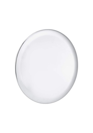 Tepsi 28 Cm Paslanmaz Çelik Yuvarlak Gümüş Saklama Tepsisi Sabit Düz Tabanlı Kaymaz Kolay Yıkanabilir Gıda Tepsisi