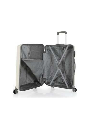 Mçs Polipropilen 3lü Valiz Seti Orta & Kabin & Makyaj V374 S24sy1000080-set 00424 Kemik/gri Kemik - Gri