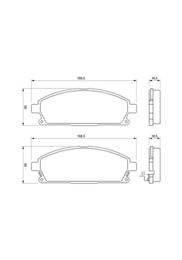 Nissan X-trail 2.5 2002-2007 Bosch Ön Balata