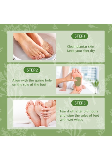 Vkemall Güney Ay Pelinli Ayak Bantları - Stres Azaltma Ve Kan Dolaşımını İyileştirme, 12 Adet