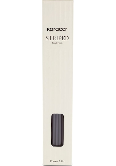 Karaca Striped Konik Mum Antrasit