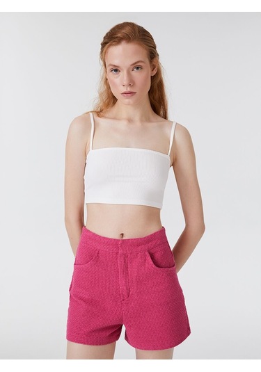 LOFT Crop Kadın Atlet Lf2032016 Q1.v1 Beyaz