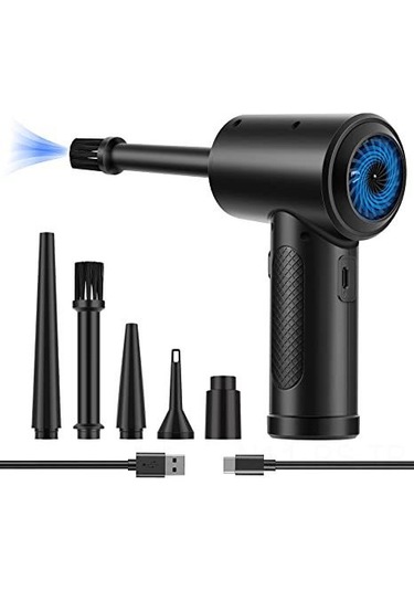 Reedark Yüksek Güçlü Kablosuz Araç El Süpürgesi - Usb Şarjlı Taşınabilir Üfleyici