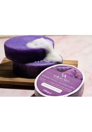 Volkan Ates Natural & Beauty Lavanta Yağlı Süngerli Doğal Sabun 150 G
