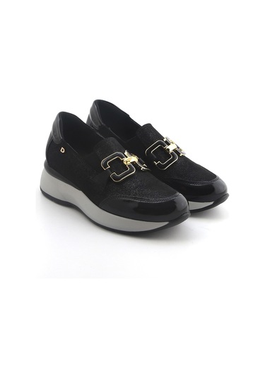 Oxford Klasik Kadın Diğer 5d5458ds Donna Serena 5458ds Camoscio Glitter Nero Siyah