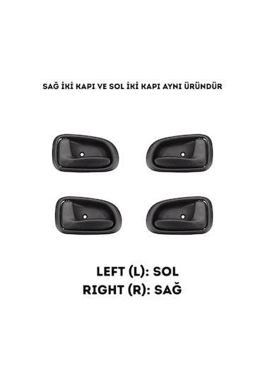 Toyota Corolla Ae101 Efsane Kasa Uyumlu Sağ-sol İç Kapı Kolu Takımı 4'lü Set
