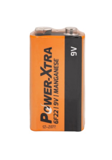 Power-Xtra 6LR61/9V Size Alkaline Battery - with Single Shrink - Power Xtra