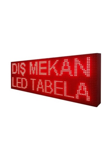 Kayan Yazı Led Tabela 32x64 Cm Kırmızı Tek Taraflı Eskişehirled