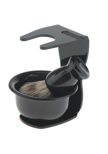 Suntek 4'ü 1 Arada Salon Sakal Saç Tıraş Fırçası Kupa Kase