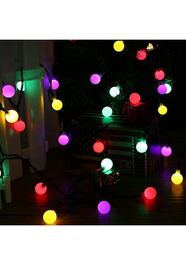 Qingmipy 6 Metre 40 Işıklı Renkli Sabit Ve Yanıp Sönen Bahçe Ve Ev Dekorasyonu İçin Peri Işığı Beyaz