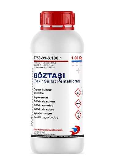 Göz Taşı 1.00 Kg Bakır Sülfat Pentahidrat