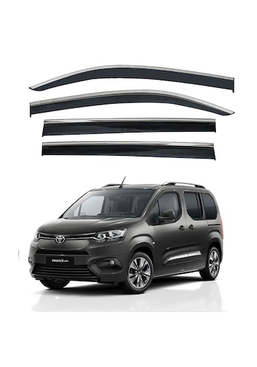 Toyota Proace City Kromlu Cam Rüzgarlığı 2021 Sonrası 4'lü