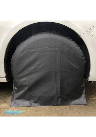 Dashanshop Siyah 28.54 İnç Dayanıklı Lastik Kılıfları - Araç, Kamyon, Karavan İçin Mevsimlik Koruma