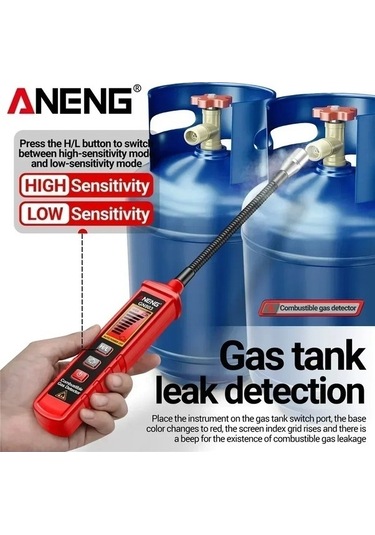 Trendooze Aneng Gn803 Metan Kaçak Dedektörü - Portatif Gaz Test Cihazı - Metan Alarm Sistemi