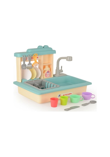 Let's Be Child İnteraktif Lavabo Seti Turkuaz G59040916ss1-1