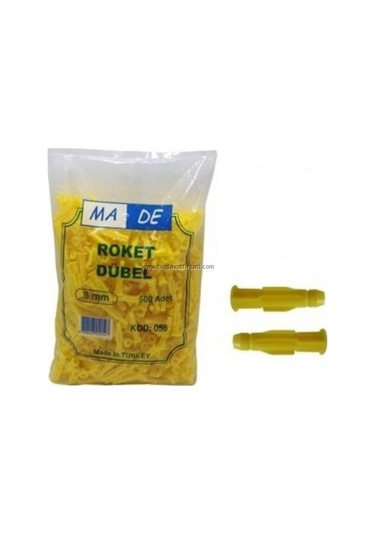 Ma-de 8 Mm Roket Dübel 500 Adet