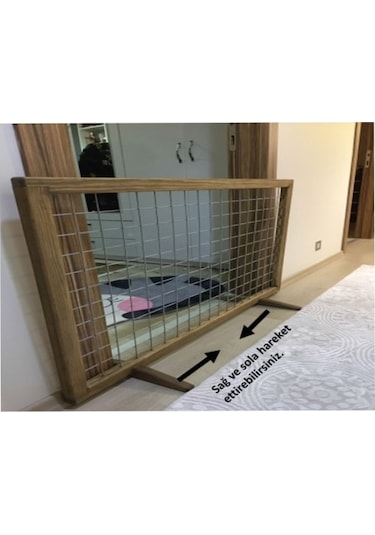 Naturbird Ahşap Metal Kapı Önü Bariyer Separatör 100 x 63 CM
