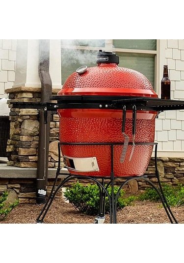 Kamado Joe Big Joe I Seramik Kömürlü Barbekü Kömürlü Mangal Kırmızı