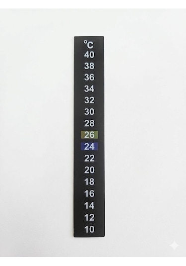 Akvaryum Yapışkanlı Stiker Termometre 10-40c
