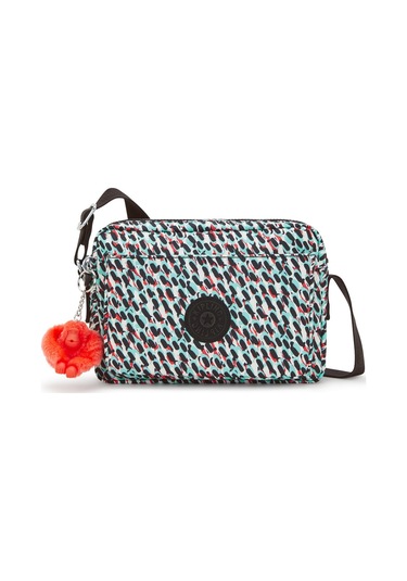 Kıplıng Abanu M Orta Boy Omuz Çantası Desenli Abstract Prınt Çok Renkli