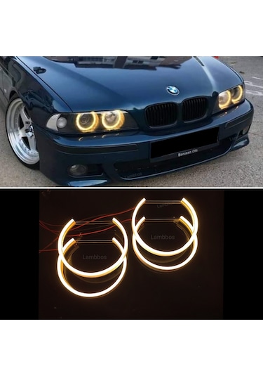 BMW E39 Angel Eyes Halka Sarı Pamuk Led