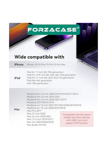 Forzacase FC974  Hızlı Type-C To SD / Micro SD / TF Kart Okuyucu Adaptör