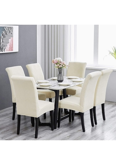 Bambu Pıtı Kare Sandalye Kılıfı Koyu Gri Renk Likralı Yıkanabilir 1 Adet