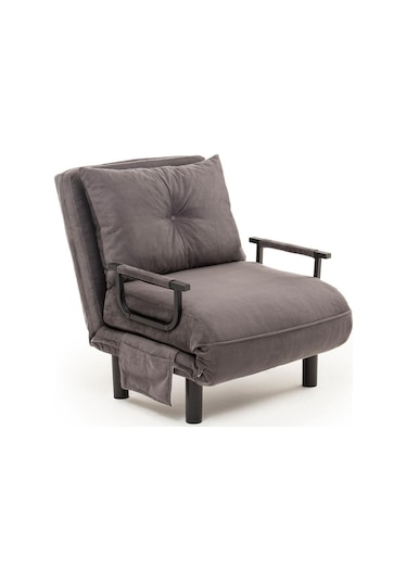 Pafu Sento Tekli Katlanır Yataklı Koltuk - Soho Gri Gri