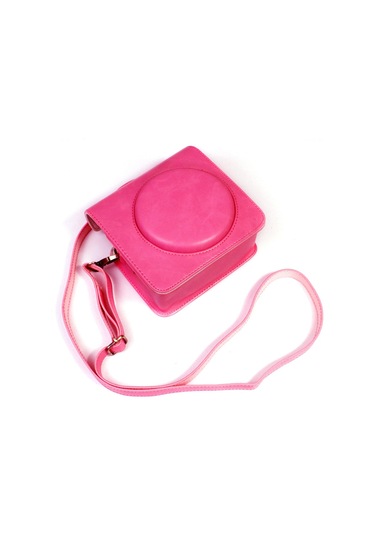 Butu Instax Square Sq1 Kamera Çantası İçin Pu Deri Kamera Kılıfı - Gül