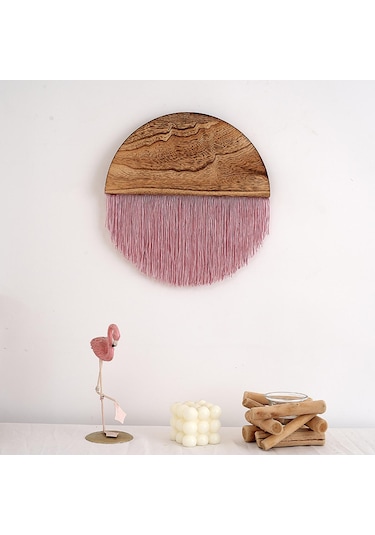 Suntek Magideal Bohem Goblen Duvar Dekor Kreş Geometrik Sanat Ev Pembe