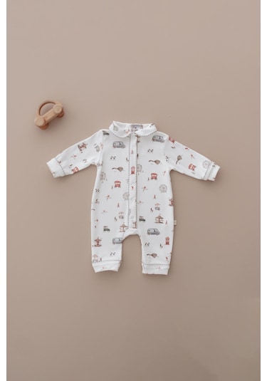 Oh La La Koala Lunapark Çıt Çıtlı Puffy Sleep Serisi Tulum Ekru
