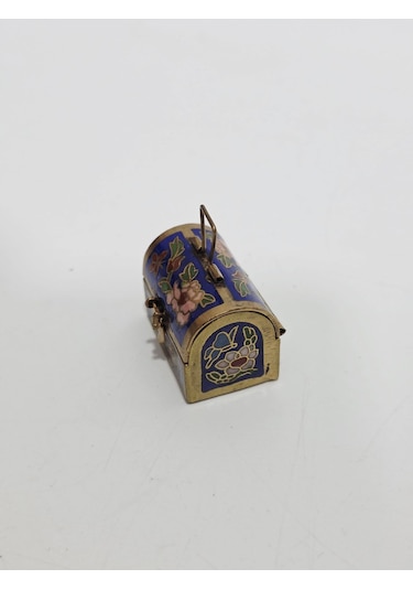 Antika Cloisonne Minyatür Kutu 3,1x2,2cm 114