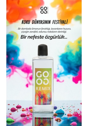 Gogo Remix Kolonya 250ml Cam Şişe