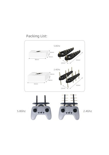 Maiyame Sunnylife Djı Fpv Kumanda 2 İçin 5.8g Yagi Anten 1 Çift - Sinyal Güçlendirici Ve Uzak Transmisyon
