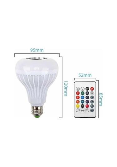 Bluetooth Hoparlör Akıllı Rgb Led Işık Renk Değiştirme Ses Bombas