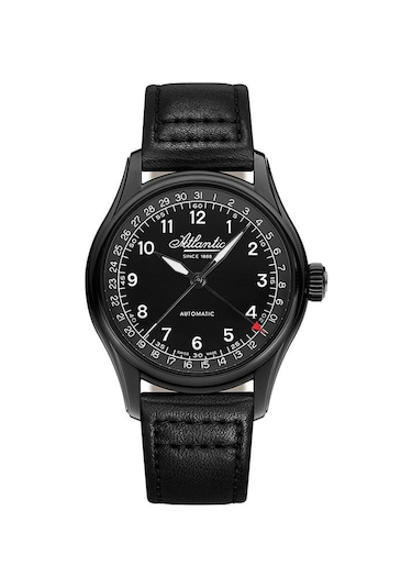 Atlantic Worldmaster Prestige Pointer Date 52782.46.63 Otomatik Erkek Kol Saati Siyah