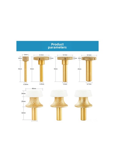 Reedark Mermer Ve Kuvars Taşları İçin Tahta Altı Lavabo Freze Aleti, Kesme Ve Taşlama Ucu, Hassas Kesim Fonksiyonu 100