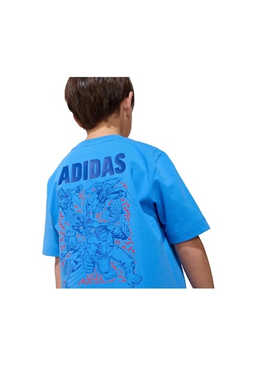 Adidas Lk Marvel Av T Çocuk Günlük Tişört Jz7665 Mavi