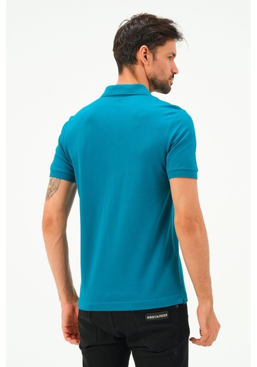 Classıc Pamuk Regular Comfort Erkek Polo Yaka Tişört PETROL