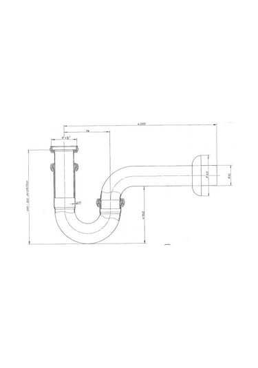 İdeal Standard U Borulu Metal Lavabo Sifonu 1-4 A2305Aa