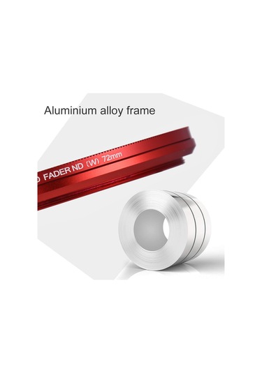 Yaozixa Fotga 72mm Nd2-nd400 Ayarlanabilir Nd Filtresi, Alüminyum Alaşımlı Optik Cam, Işık Azaltıcı Orta Gri Yoğunluk Filtresi