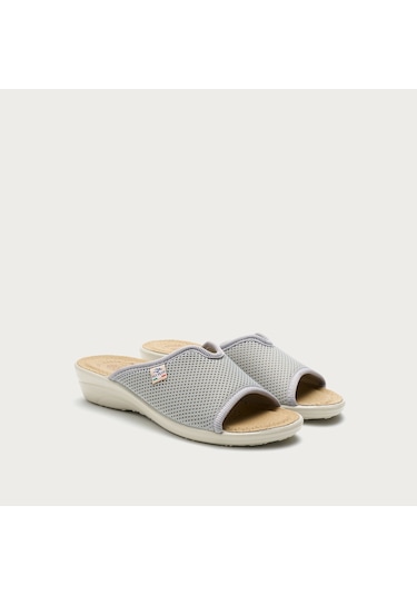 6012 Grey Terlik Kadın Diğer T4 429 Fe Fly Flot Cloth Slipper Fresh Classıc